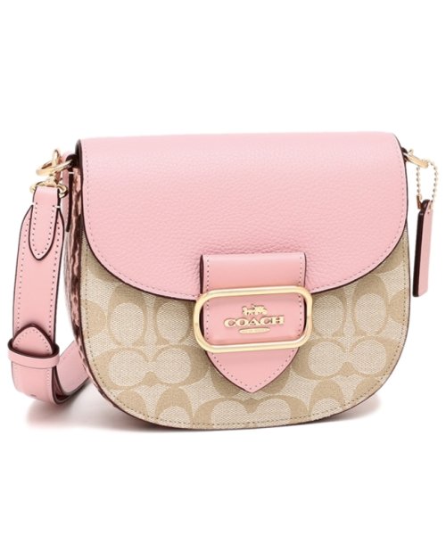 COACH コーチ 訳あり格安！桜色ミニショルダーバッグベージュピンク 
