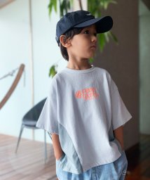 GROOVY COLORS(グルービーカラーズ)/天竺 PRODUCTS 切り替え WIDE Tシャツ/ライトブルー