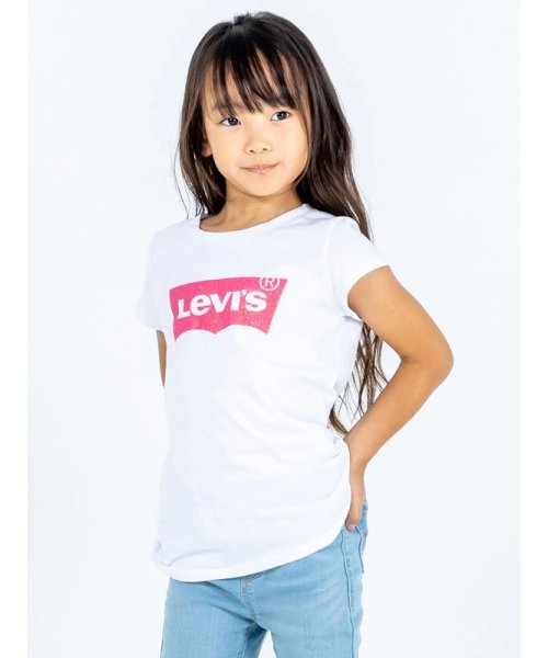 Levi's(リーバイス)/キッズ(96－122cm) Tシャツ LEVI'S(リーバイス) LVG SS BATWING TEE/WHITE