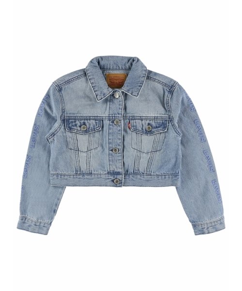 Levi's(リーバイス)/ジュニア(122－159cm) アウター LEVI'S(リーバイス) LVG OVERSIZED CROPD TRUCKR JKT/BLUE