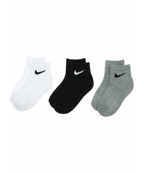 NIKE(ナイキ)/ソックス(16－18cm) NIKE(ナイキ) NIKE BASIC PACK ANKLE 3PK/GRAY