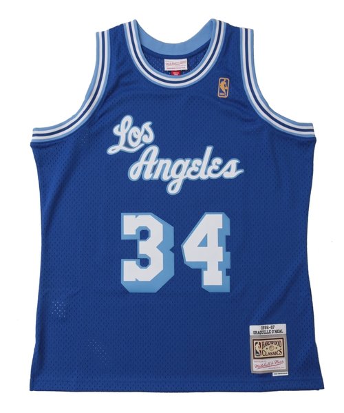 Mitchell & Ness(ミッチェルアンドネス)/シャキール・オニール レイカーズ オルタネイト スイングマンジャージ 1996－97 LOS ANGELES LAKERS Swingmanジャージ LAL－ /ROYAL BLUE