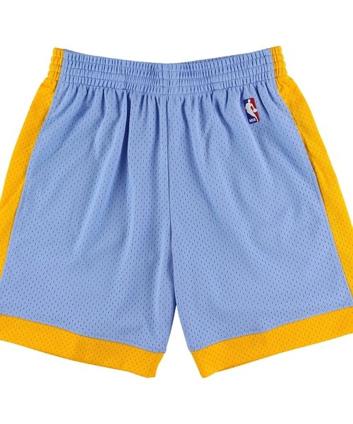 Mitchell & Ness(ミッチェルアンドネス)/レイカーズ オルタネイト スイングマンショーツ 2001－02 LOS ANGELES LAKERS SW－Shorts－LAL/BLUE