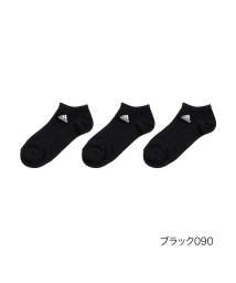 adidas/福助 公式 靴下 スニーカー丈 3足組 レディース adidas (アディダス) ワンポイントロゴ刺繍 b23－3334－01l 土踏まずサポート スクールソッ/505253475