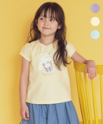 anyFAM（KIDS）(エニファム（キッズ）)/モシャモシャモチーフ Ｔシャツ/イエロー×ポップコーン