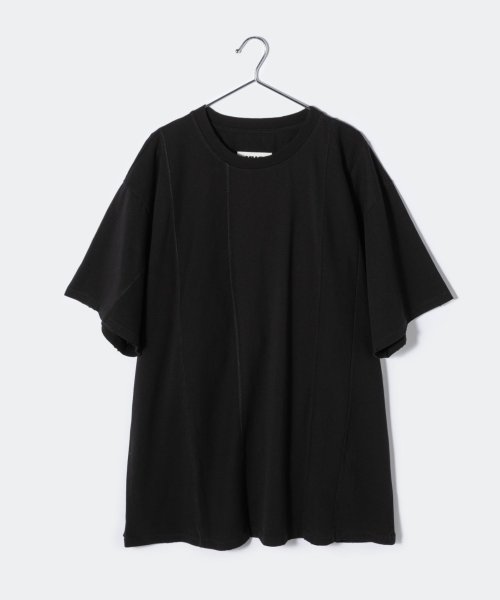 MM6 Maison Margiela(MM６　メゾンマルジェラ)/エムエム6 MM6 S52GC0258 S23962 Tシャツ メンズ トップス メゾンマルジェラ 半袖 カットソー タグロゴ クルーネック カジュアル シンプ/ブラック