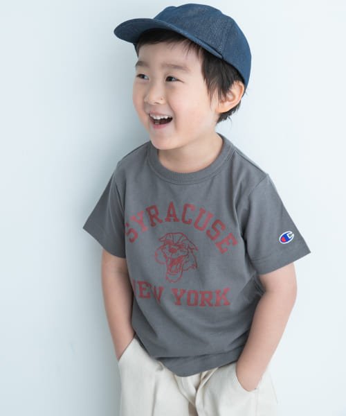 URBAN RESEARCH DOORS（Kids）(アーバンリサーチドアーズ（キッズ）)/『別注』Champion×DOORS　アニマルTシャツ(KIDS)/チャコール