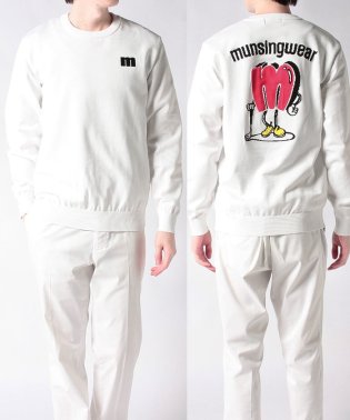 Munsingwear/『ENVOY』バックシャン ジャカードクルーネックセーター(手洗い可)【アウトレット】/505127935