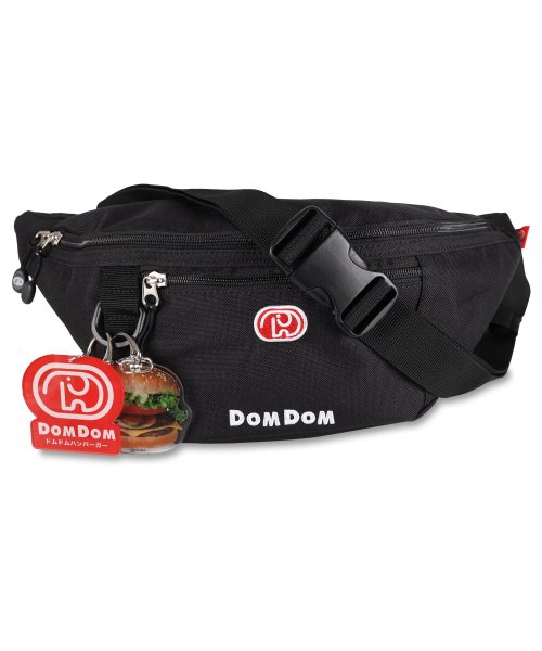 DOMDOM(ドムドム)/ドムドム DOMDOM ボディバッグ ウエストバッグ メンズ レディース WAIST BAG ブラック 黒 DM005/ホワイト