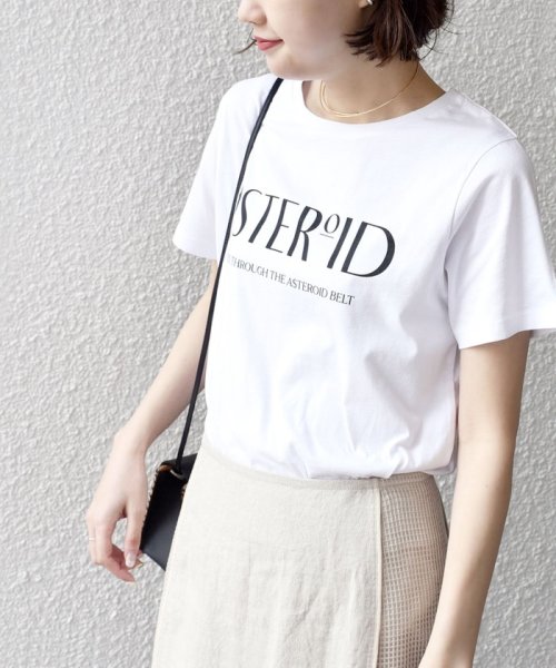 SHIPS WOMEN(シップス　ウィメン)/* オーガニックコットン 2パターン ロゴ TEE◇/ライトホワイト