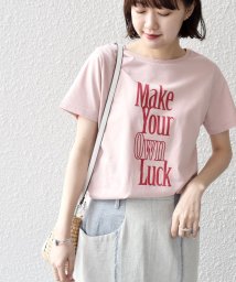 SHIPS WOMEN(シップス　ウィメン)/* オーガニックコットン 2パターン ロゴ TEE◇/ピンク