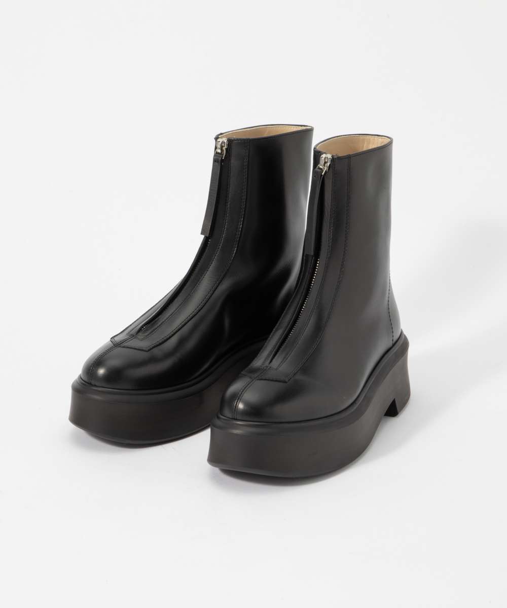 ザロウ The Row F1144 L64 ブーツ Zipped Boot 1 in Leather レディース シューズ ショートブーツ レザー  アンクルブー