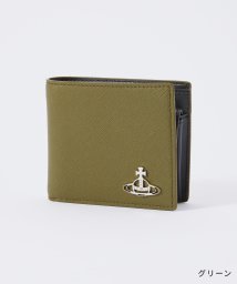 Vivienne Westwood/ヴィヴィアンウェストウッド 二つ折り財布 Vivienne Westwood 51010016 L001N SAFFIANO MAN WALLET WITH C/505256686