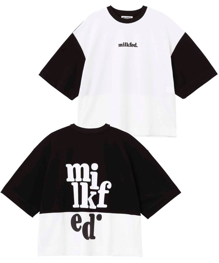 セール】COOPER LOGO PANELED S/S TOP(505249256) | MILKFED(MILKFED