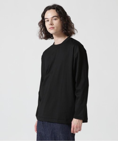 B'2nd(ビーセカンド)/ATON (エイトン)SUVIN60/2 | OVERSIZED L/S T－SHIRT/ブラック