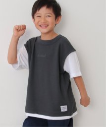 ikka kids/鹿の子フェイクベストロゴT（120〜160cm）/505001999