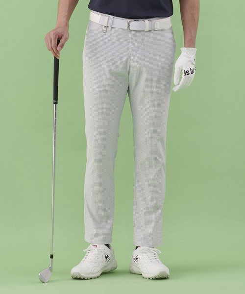 le coq sportif GOLF (ルコックスポルティフ（ゴルフ）)/【73cmサイズ展開あり】サンスクリーン サッカー小柄サマーロングパンツ【アウトレット】/グレー