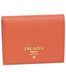 PRADA/プラダ 二つ折り財布 サフィアーノメタルオロ ミニ財布 オレンジ レディース PRADA 1MV204 QWA F0049/505256102