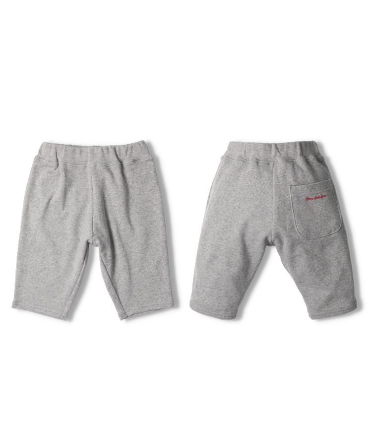 子供服】 moujonjon (ムージョンジョン) リップルフライス無地サルエル