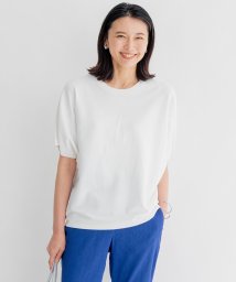 NIJYUSANKU（LARGE SIZE）(２３区（大きいサイズ）)/【洗える】レーヨンポリエステルストレッチ ドルマン ニット/ホワイト系