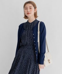 NIJYUSANKU（SMALL SIZE）(23区（小さいサイズ）)/【前後着用可能】レーヨンポリエステルストレッチ カーディガン/ネイビー系