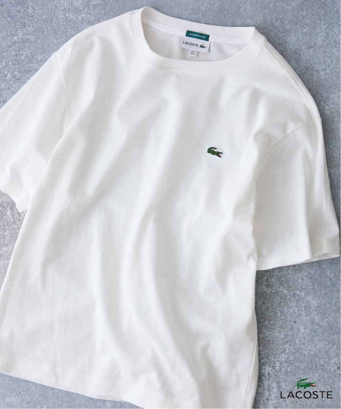 再入荷》【LACOSTE / ラコステ】別注 コットンリネンワッフルTシャツ