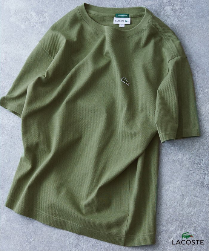 再入荷》【LACOSTE / ラコステ】別注 コットンリネンワッフルTシャツ