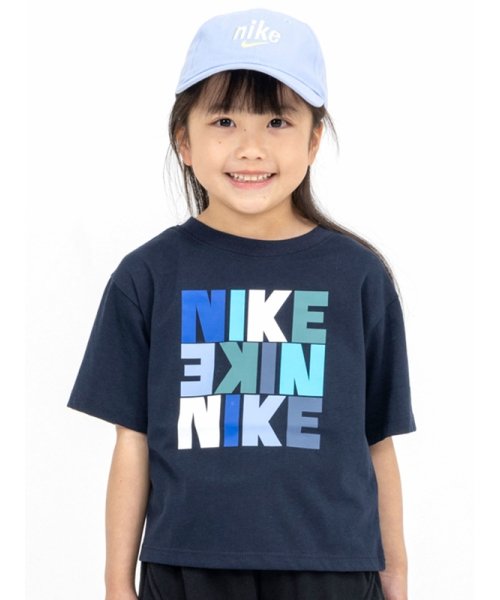 NIKE(ナイキ)/キッズ(105－120cm) Tシャツ NIKE(ナイキ) SNACKPACK BOXY TEE/NAVY