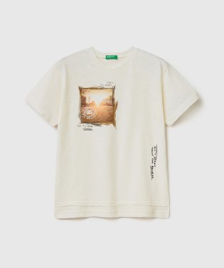 BENETTON (UNITED COLORS OF BENETTON BOYS)/キッズフォトプリント半袖Tシャツ・カットソーB/505237980