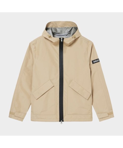 ＡＩＧＬＥ MEN(エーグル　メンズ)/GORE－TEX ゴアテックス 防風 撥水 2レイヤーフーデッドジャケット/ベージュ