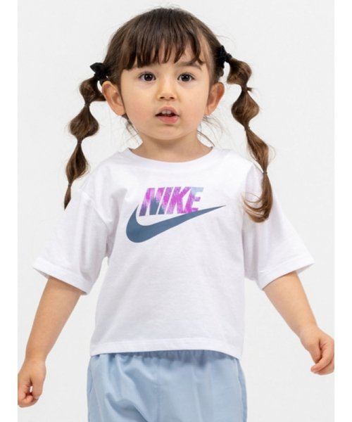 NIKE(ナイキ)/トドラー(85－104cm) Tシャツ NIKE(ナイキ) PRINTED CLUB BOXY TEE/WHITE