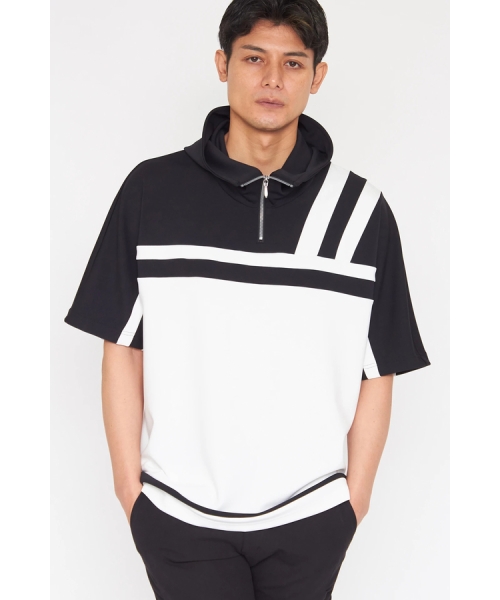 TORNADO MART∴バイカラーセンターZIPフーディ(505254757