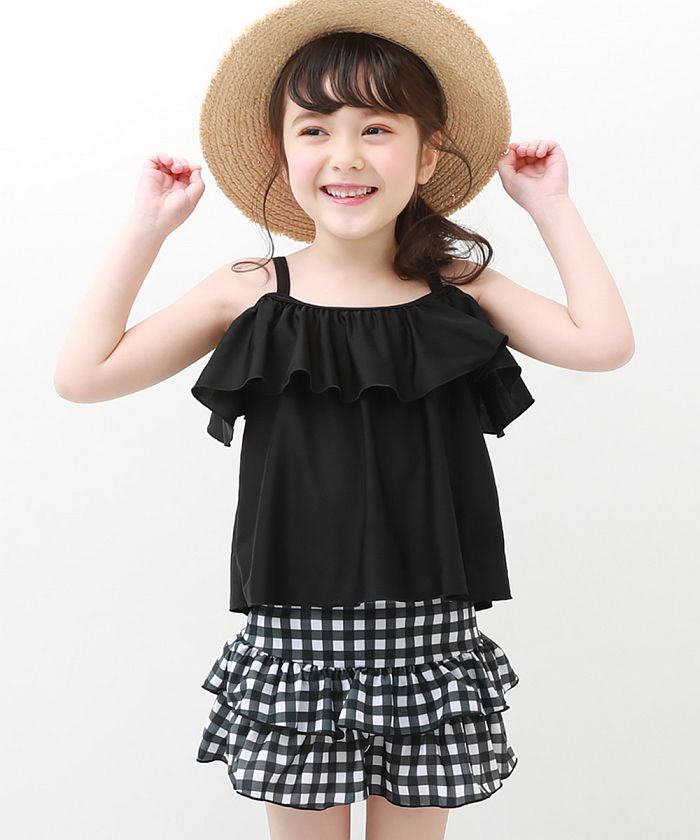 オフショルセットアップ水着 子供服 キッズ 女の子 水着 プールグッズ