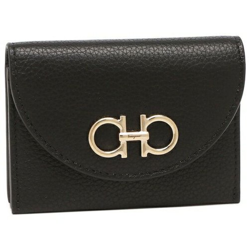 フェラガモ カードケース ガンチーノソフト ブラック レディース FERRAGAMO 220332 0750354 FERRAGAMO フェラガモ カードケース ガンチーノソフト ブラック レディース