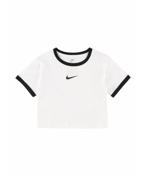 NIKE(ナイキ)/キッズ(105－120cm) Tシャツ NIKE(ナイキ) SWOOSH RINGER TEE/WHITE