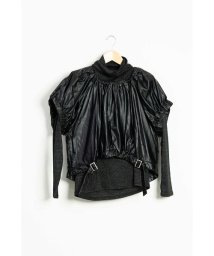 KOH.style(コースタイル)/BAOZI LEATHER SET TOPS/フェイクレザーセットトップス/BLACK