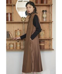 KOH.style(コースタイル)/BACK PLEATED DOCKING DRESS/BROWN