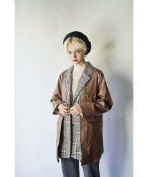 KOH.style(コースタイル)/PREMIUM ECO LETHER JACKET/BROWN