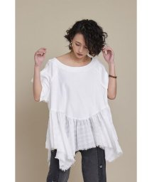 KOH.style/DIFFERENTFABRIC RANDOM CUT TOPS/505247315