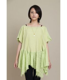 KOH.style(コースタイル)/DIFFERENTFABRIC RANDOM CUT TOPS/LEMON