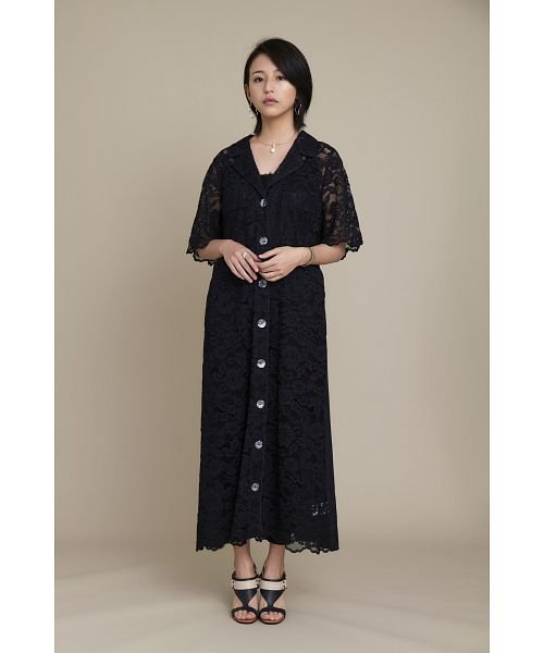 KOH.style(コースタイル)/PIPING LACE LONG  CARDIGAN/BLACK