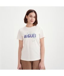 AIGLE/オーガニックコットン 吸水速乾 ショートスリーブグラフィックロゴTシャツ/505263051