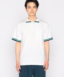 COMME CA ISM MENS/ラインニット ポロシャツ/505263101