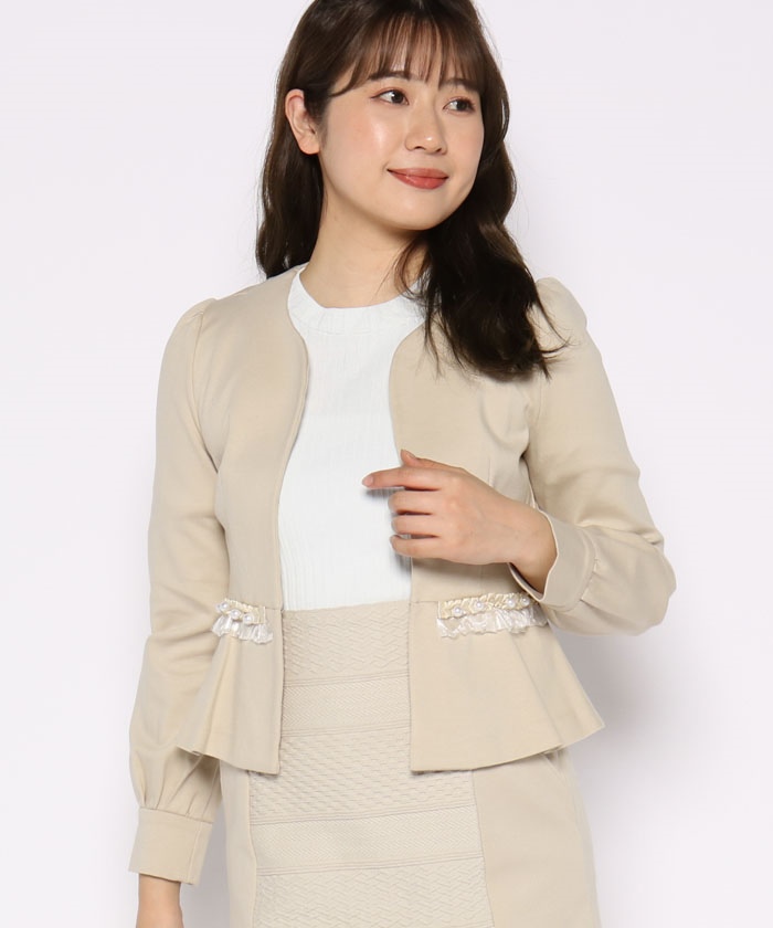 【セットアップ対応商品】ハイテンションポンチ ノーカラージャケット
