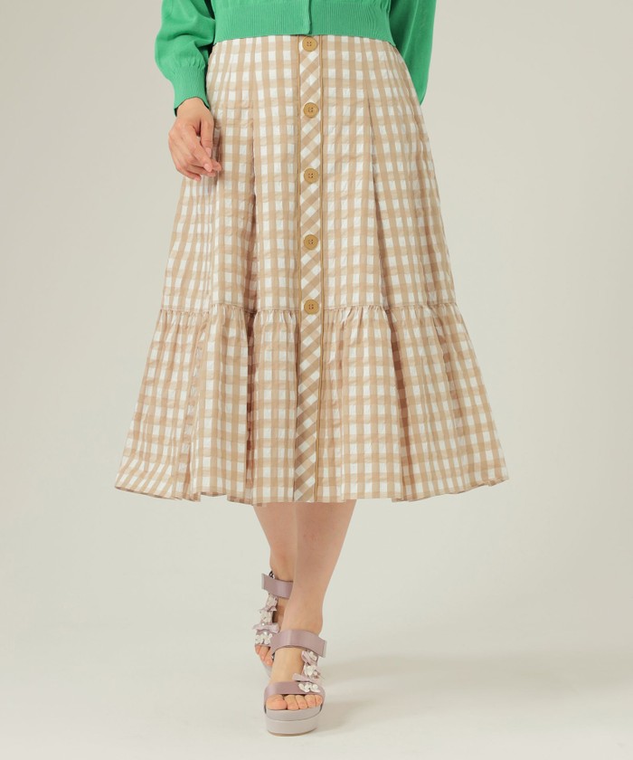 TO BE CHIC ベージュ　スカート ベージュ系｜Aラインスカート｜TO BE CHIC(トゥー ビー シック