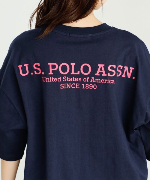 GeeRA(ジーラ)/【U.S. POLO ASSN.】バックロゴTシャツ/ネイビー