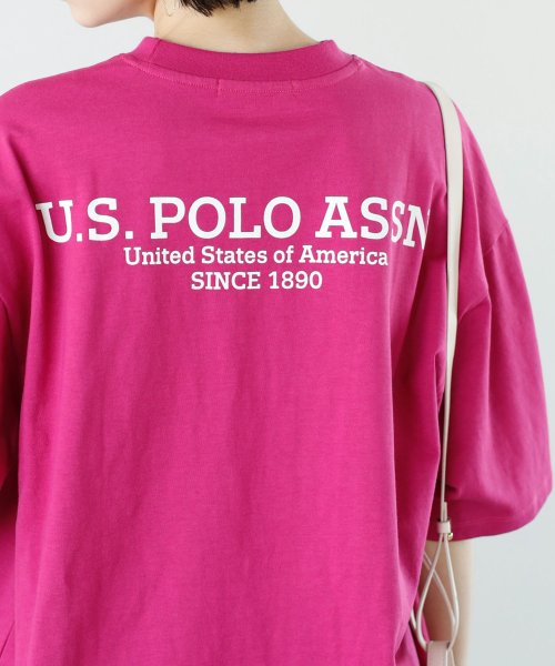 GeeRA(ジーラ)/【U.S. POLO ASSN.】バックロゴTシャツ/ピンク