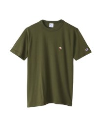 MAC HOUSE(men)(マックハウス（メンズ）)/Champion チャンピオン ワンポイントロゴショートスリーブTシャツ C3－X352_23SS/グリーン