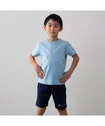 MAC HOUSE(kid's)(マックハウス（キッズ）)/Champion チャンピオン ベーシック半袖Tシャツ CK－T301－EC/サックス