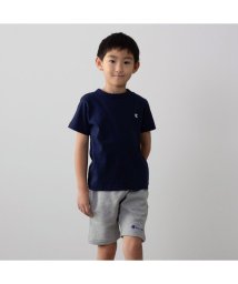 MAC HOUSE(kid's)(マックハウス（キッズ）)/Champion チャンピオン ベーシック半袖Tシャツ CK－T301－EC/ネイビー